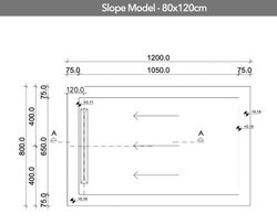 Aquanit 80x120 Arc Krem Slope Line - Aquanit