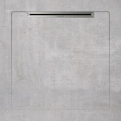 Aquanit 90x90 Beton Gri Slope Line - Aquanit