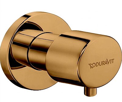 Duravit Ankastre Kesme Vanası, Fırçalanmış Bronz - 74180400 - 1