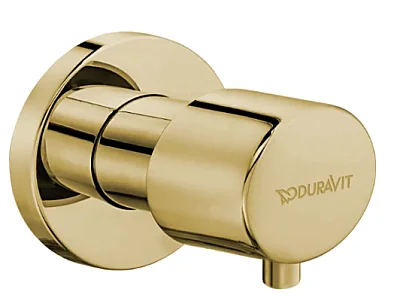 Duravit Ankastre Kesme Vanası, Parlak Altın - 74183400 - 1