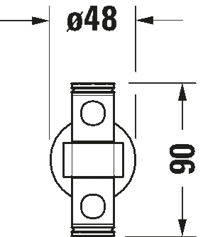 Duravit D-Code 2'li Havlu Askısı Krom - 0099221000 - 4