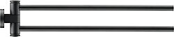 Duravit D-Code 2'li Havlu Askısı Mat Siyah - 0099224600 - 1