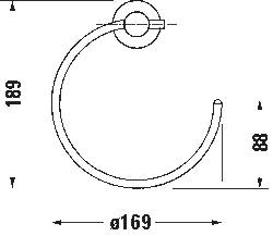 Duravit D-Code Havlu Askısı Krom - 0099211000 - 3