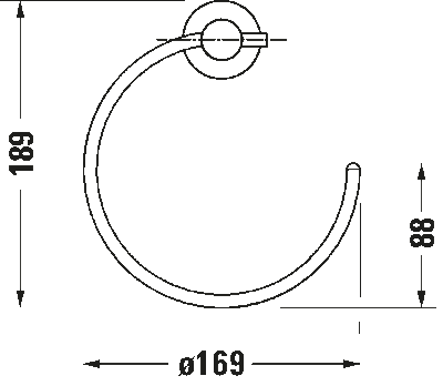 Duravit D-Code Havlu Askısı Krom - 0099211000 - 3