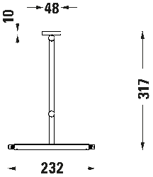 Duravit D-Code Makyaj Aynası Krom - 0099121000 - 3