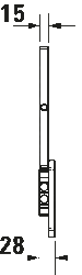 Duravit D-Code Makyaj Aynası Krom - 0099121000 - 4