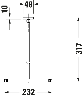 Duravit D-Code Makyaj Aynası Mat Siyah - 0099124600 - 3