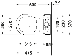 Duravit D-Code Takım Klozet - 20600900002 - 5