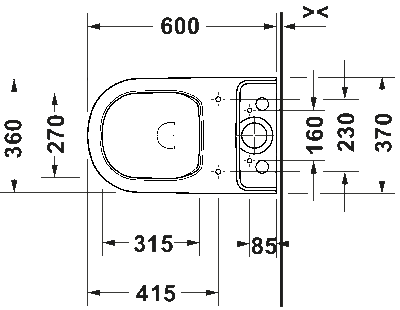 Duravit D-Code Takım Klozet - 20600900002 - 5