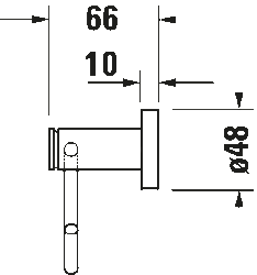 Duravit D-Code Tuvalet Kağıtlığı Krom - 0099261000 - 3
