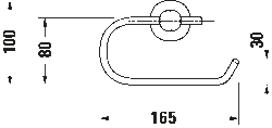 Duravit D-Code Tuvalet Kağıtlığı Krom - 0099261000 - 2