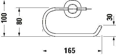Duravit D-Code Tuvalet Kağıtlığı Krom - 0099261000 - 2