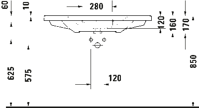Duravit D-Neo Etajerli Lavabo 105 cm - 2367100000 - 4