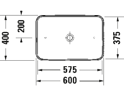 Duravit D-NeoÇanak Lavabo 60 cm - 2397600070 - 5