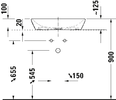 Duravit D-NeoÇanak Lavabo 60 cm - 2397600070 - 6
