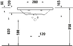 Duravit D-NeoEtajerli Lavabo 80 cm - 2367800000 - 3