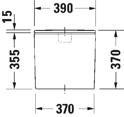 Duravit DuraStyle Takım Klozet Rezervuarı - 0935100005 - 3