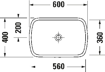 Duravit F.A. Porsche, StretchÇanak Lavabo 60 cm - 2384600079 - 4