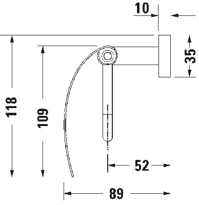 Duravit Karre Kapaklı Tuvalet Kağıtlığı - 0099551000 - 2