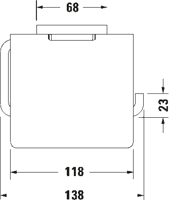 Duravit Karre Kapaklı Tuvalet Kağıtlığı - 0099551000 - 3