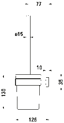 Duravit Karree Duvardan Tuvalet Fırçası - 0099571000 - 2