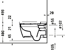 Duravit SensoWash® Starck f PLUS / ME by Starck Akıllı Klozet - 650000012004320 - 4
