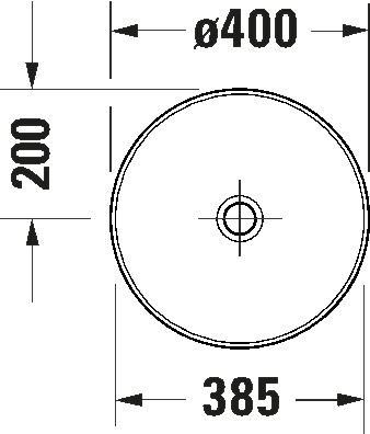 Duravit Sivida DuroCast® Çanak Lavabo Mat Beyaz/K.Gri Ø 40 cm - 266000FI00 - 2