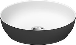 Duravit Sivida DuroCast® Çanak Lavabo Mat Beyaz/K.Gri Ø 40 cm - 266000FI00 - Duravit
