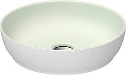 Duravit Sivida DuroCast® Çanak Lavabo Mat Beyaz/Yeşil Ø 40 cm - 266000FH - Duravit