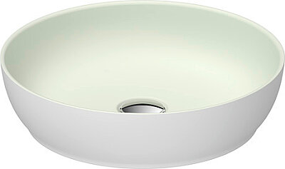 Duravit Sivida DuroCast® Çanak Lavabo Mat Beyaz/Yeşil Ø 40 cm - 266000FH - 1
