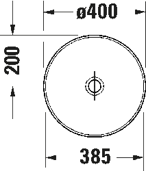 Duravit Sivida DuroCast® Çanak Lavabo Mat Beyaz/Yeşil Ø 40 cm - 266000FH - 2