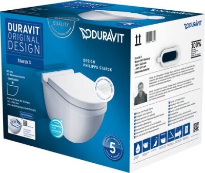 Duravit Starck 3 Rimless® Asma Klozet Seti - 45273900A1 - 1