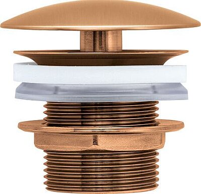 Duravit Universal Sifon Kapağı, ø 72 mm Fırçalanmış Bronz - 0050240400 - 1