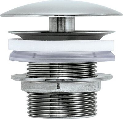 Duravit Universal Sifon Kapağı, ø 72 mm Fırçalanmış Çelik - 0050247000 - 1