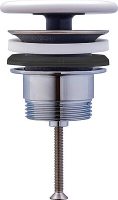 Duravit Universal Sifon Kapağı, ø 72 mm Parlak Beyaz - 0050750000 - 1