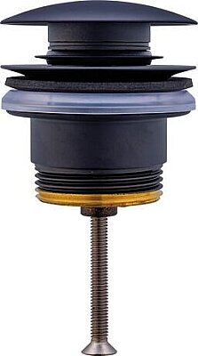 Duravit Universal Sifon Kapağı, Pop-up ø 63 mm Mat Siyah - 0050524600 - 1