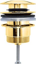 Duravit Universal Sifon Kapağı, Pop-up ø 63 mm Parlak Altın - 0050523400 - Duravit