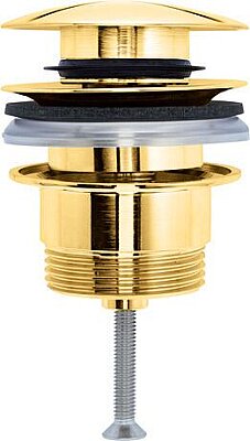 Duravit Universal Sifon Kapağı, Pop-up ø 63 mm Parlak Altın - 0050523400 - 1