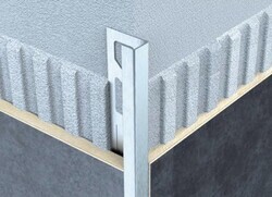 Evimetal Prf 470 Kare Kenar Bitiş Profili Parlak 12mm h=250cm - Evimetal