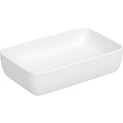 Geberit Geberit Aniara Dikdörtgen Çanak Lavabo: 55x35cm, Batarya Deliği=Yok, Taşma=Yok, Beyaz - 510.060.00.1 - 1
