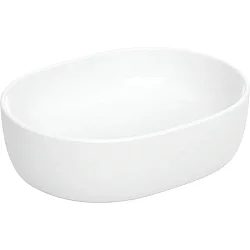 Geberit Geberit Aniara Eliptik Çanak Lavabo: 55x35cm, Batarya Deliği=Yok, Taşma=Yok, Beyaz - 510.058.00.1 - Geberit