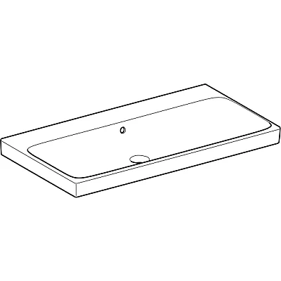 Geberit Geberit Aniara Lavabo: 90.5x48.5cm, Batarya Deliği=Yok, Taşma=Görünür, Simetrik, Beyaz - 510.053.00.5 - 2