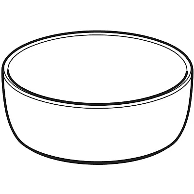 Geberit Geberit Aniara Yuvarlak Çanak Lavabo: 35x35cm, Batarya Deliği=Yok, Taşma=Yok, Beyaz - 510.056.00.1 - 2