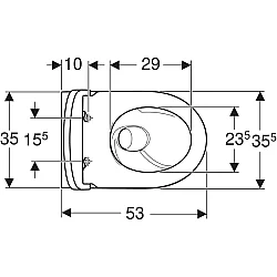 Geberit iCon TurboFlush Asma Klozet (Kapak Dahil) - 503.116.00.1 - 3