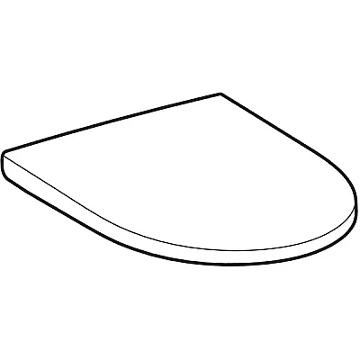 Geberit iCon TurboFlush İçin Klozet Kapağı (Yavaş Kapanan, Kolay Çıkarılabilir ve Kilitlenebilir) - 501.660.01.1 - 2
