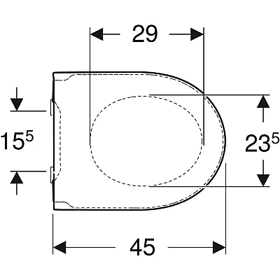 Geberit iCon TurboFlush İçin Klozet Kapağı (Yavaş Kapanan, Kolay Çıkarılabilir ve Kilitlenebilir) - 501.660.01.1 - 4