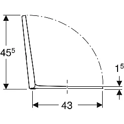 Geberit iCon TurboFlush İçin Klozet Kapağı (Yavaş Kapanan, Kolay Çıkarılabilir ve Kilitlenebilir) - 501.660.01.1 - 3