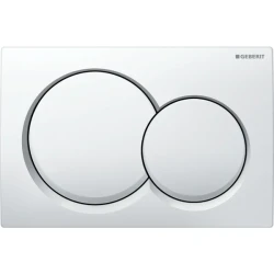 Geberit Kumanda Kapağı Alpha01 (Çift Basmalı) Beyaz - 115.035.11.1 - Geberit