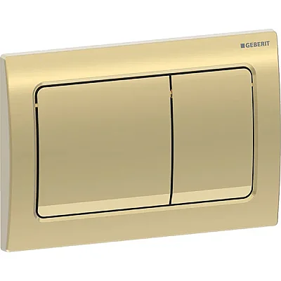 Geberit Kumanda Kapağı Alpha01 (Çift Basmalı) Kare, Pirinç - 115.055.QE.1 - 1