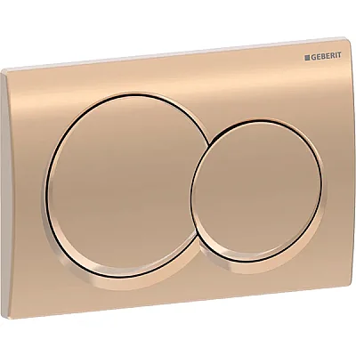 Geberit Kumanda Kapağı Alpha01 (Çift Basmalı) Yuvarlak, Bronz - 115.035.QA.1 - 1